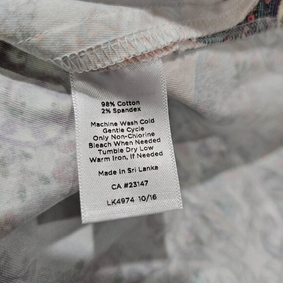 Women's Talbots Pastel Paisley Print Skirt Size 10 - Picture 5 of 5